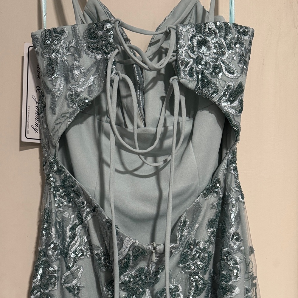 Dave & Johnny Gown in Mint - Picture 4 of 11